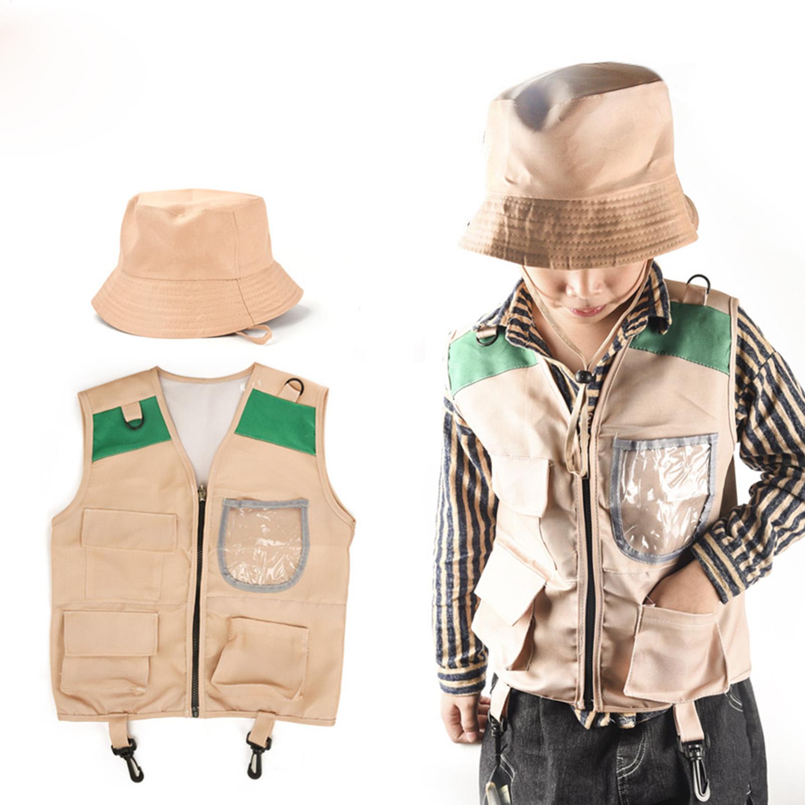 Outdoor Adventure For Kids - Kinder Explorer hoed en vest kostuumset