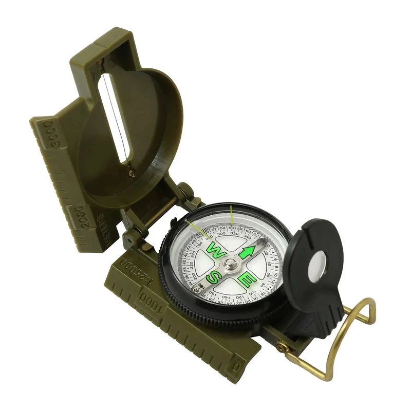 Outdoor Adventure Guide - Draagbare multifunctionele lenskompas met fosforescerende eigenschappen,
