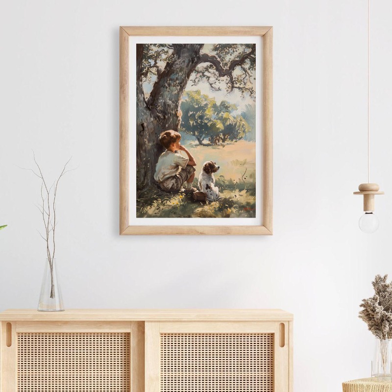 Vintage jongenskamer kunst pos - Outdoor Adventure For Kids recensie en prijs
