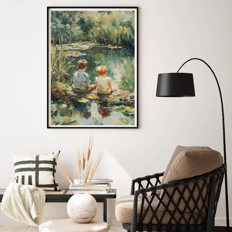Vintage jongenskamer kunst pos - Outdoor Adventure For Kids recensie en prijs